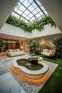 Lush Indoor Oasis: Home Garden & Terrace Design Ideas