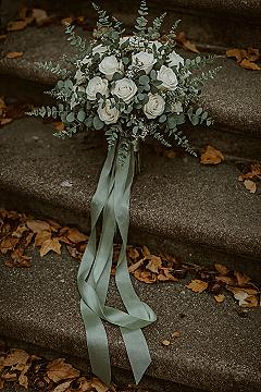 Enchanting Sage Green Bouquet: Fall Wedding Flower Perfection