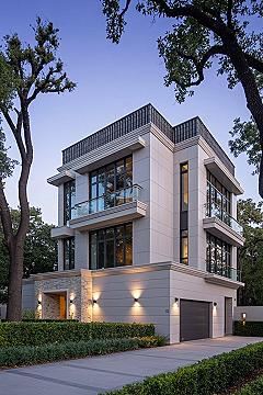 Modern Contemporary Homes: Sophisticated 2-Story House Design