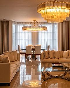 Luxury Beige & Gold Living Room: Modern Decor Ideas