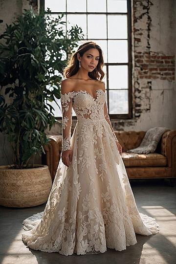 Soft lace and warm, earthy tones
