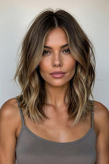 Bronde Balayage With Soft Beach Waves