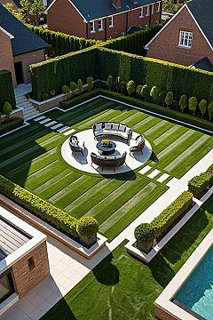 Dream Backyard Oasis: Modern Landscaping for Luxury Villas