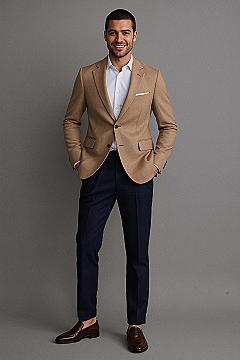 Effortless Smart Casual: The Tan Blazer for Polished Men