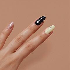Playful Polka Dot & Star French Tips: Fun Nails Aesthetic