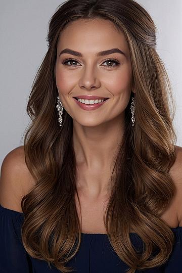 Soft Twists with Loose Curls for Your Wedding Day