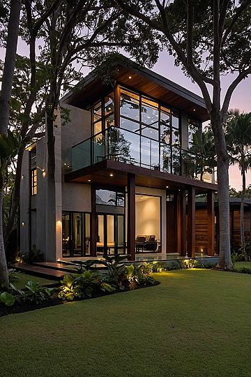 Blending Modern Lines with Tropical Architecture