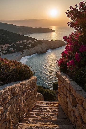 Coastal Sunset Views for Desktop Wallpaper