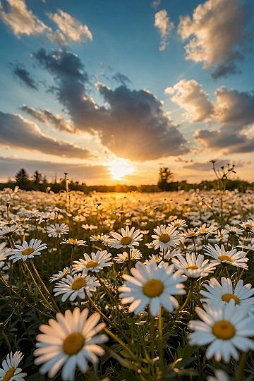 Creating a Sunset Daisy Field Aesthetic at Home