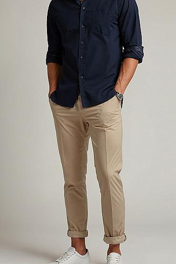 Pairing Dark Shirts with Khaki Chinos for the Office