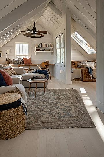 Using White Wood Panelling on Slanted Attic Walls