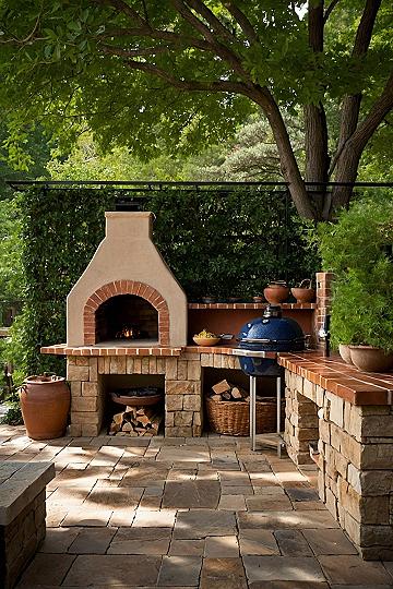 Building a Backyard Brick Masonry Oven and Cooking Station