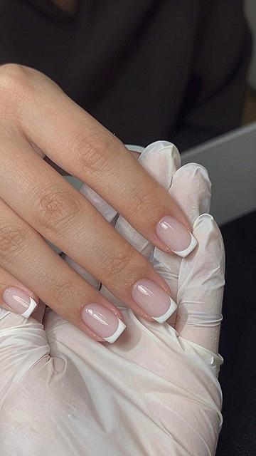 Clean Lines With Classic Short Square French Tips