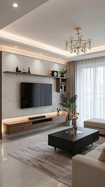Clean Wall Panel Layouts for Media Units