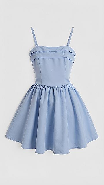 Styling a Light Blue Strap Dress for Warm Days