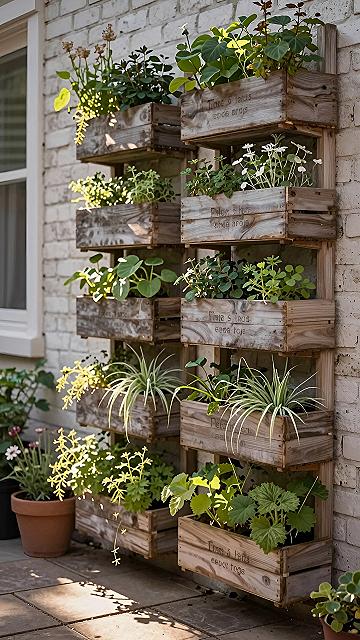 Building a Vertical Wooden Crate Garden