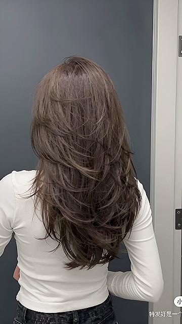 Softly Layered Long Brown Hair With Feathered Ends