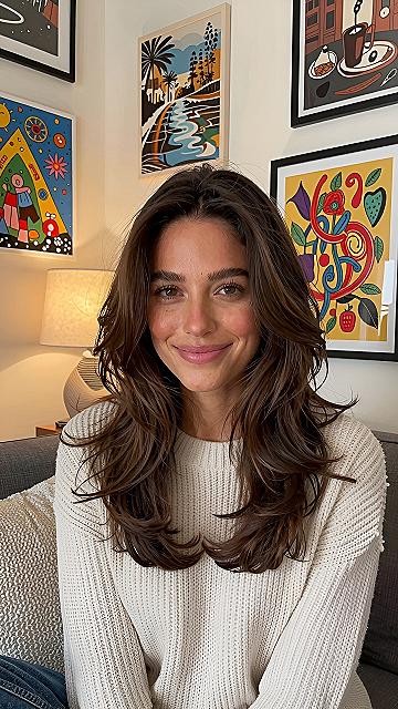 Understanding Medium Layered Hair With Curtain Bangs