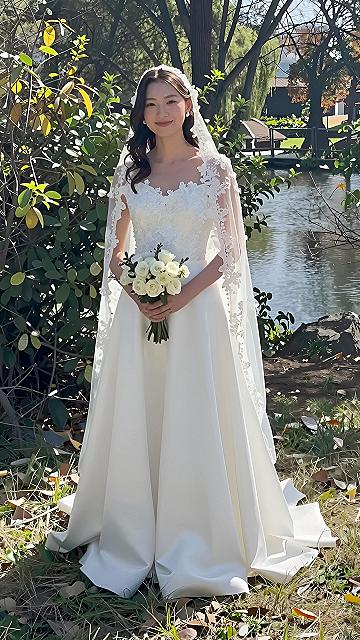 Choosing a Classic A-Line Gown with Delicate Lace Accents