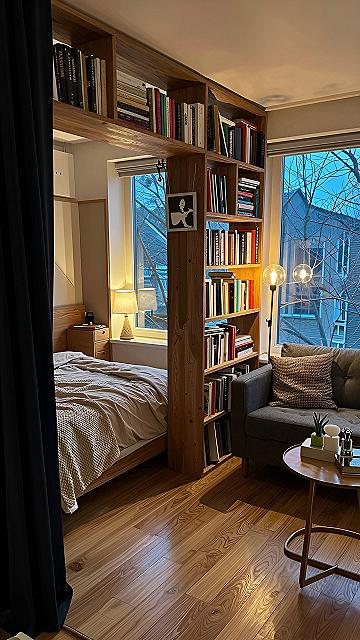 Using Open Shelving as a Functional Room Divider