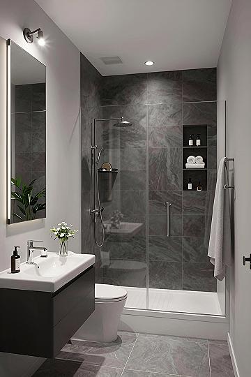 Using Glass Walk In Showers To Open Up Small Bathrooms