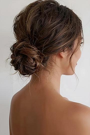 How to Style a Soft Textured Low Bun for Weddings
