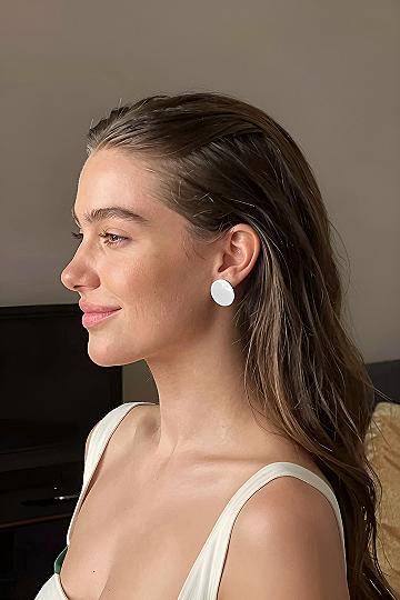 Sleek Pulled Back Half Up Bridal Hairstyle