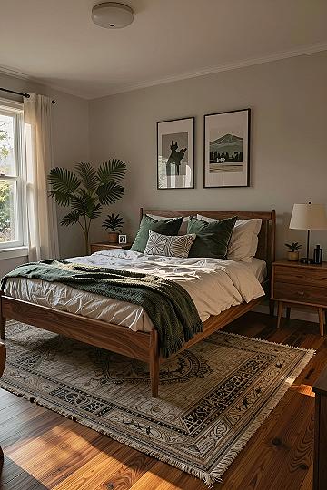 Natural Wood Bed Frames for Modern Calm Bedrooms