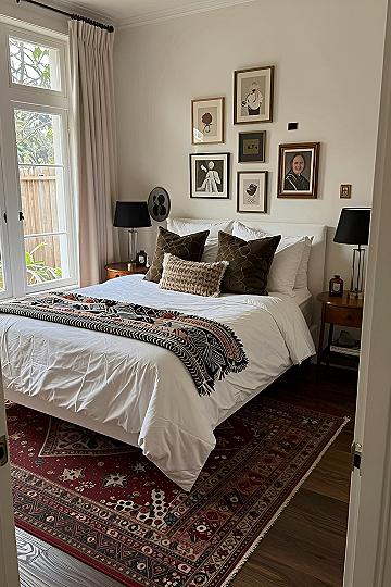 Adding Tiger Print Accents to a Neutral Bedroom