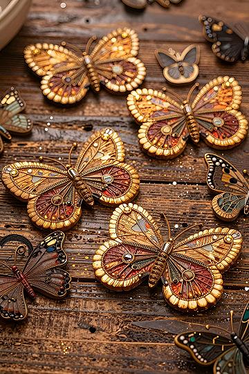 Making Butterfly Ornaments from Dried Citrus Peels