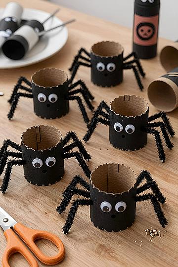 Making Fun Paper Roll Spiders With Kids