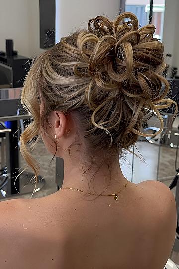 Creating an Intricate Curly Updo for Graduation