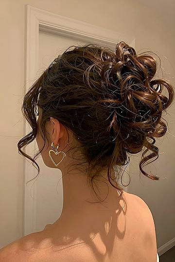 Creating a Curly Updo for Prom Night