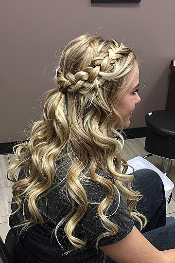 How to Style a Crown Braid with Loose Waves