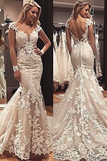 Understanding Mermaid Gowns with Low Backs and Cap Sleeves