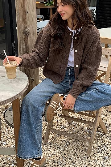 Styling a Chunky Knit Cardigan with Classic Denim