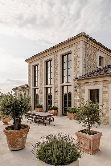 Modern French Country Architecture: Elegant Masonry Exteriors & Sophisticated Design