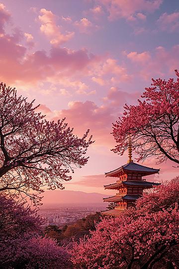 Peaceful Kyoto Temples at Sunrise: Cherry Blossom Travel Inspiration