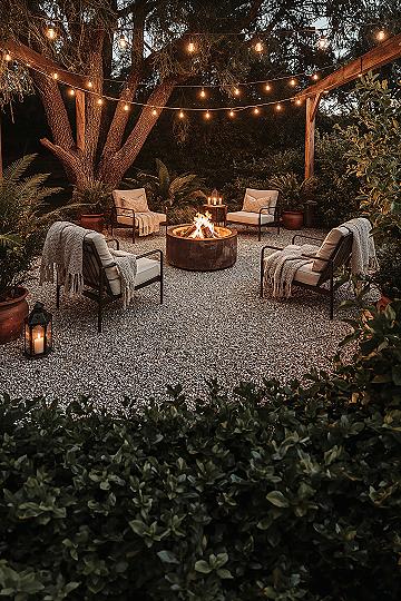 Scandinavian Backyard Bliss: Cozy Patio Lounge Ideas