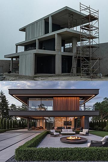 Flat Design Transformation: Modern Two-Story Residence