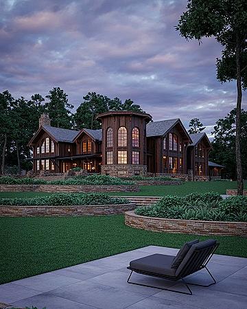 Grand Rustic Mansion Exteriors: Dream House Inspiration