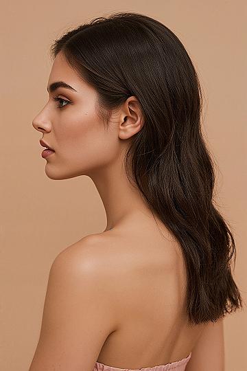 Slick Back Wedding Hairstyle: Modern Glam Bridal Look