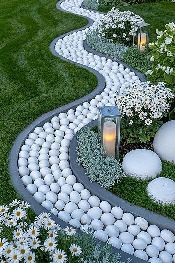 Modern White Stone Garden Design: 20+ Stunning Ideas