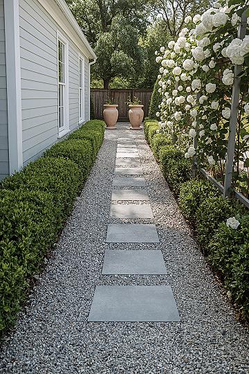 Low-Maintenance Small Side Yard Landscaping with Stone & Plants