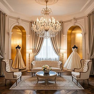 Dream Bridal Suite: Your Perfect Wedding Dress Fitting Room Awaits