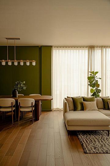 Accent Walls: Refresh Your Apartment Living Room with Neutral Green