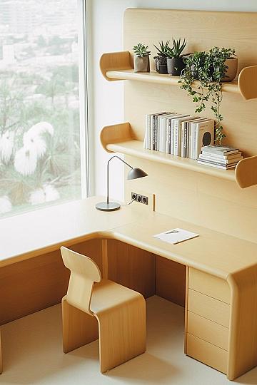 Modern Corner Desk & Home Study Ideas for Aesthetic Living
