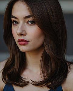 Subtle waves and deep brown tones close-up