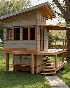 Modern Angles on an Elevated Rustic Retreat