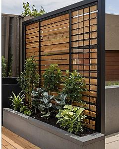 Combining Metal Frames With Wood Panels for Yard Fences